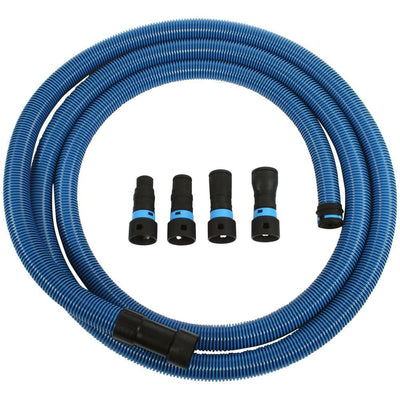 16 ft. Antistatic Vacuum Hose for Shop Vacs with Expanded Multi-Brand Power Tool Adapter Set - Super Arbor