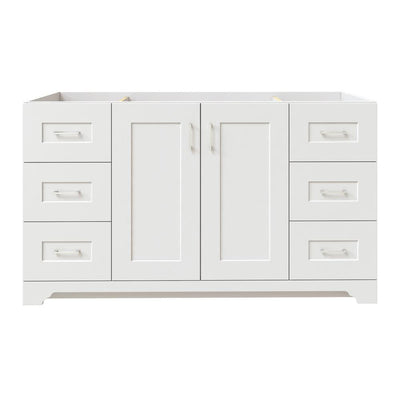 Hawthorne 60 in. W x 21-3/4 in. D Single Bowl Vanity Cabinet in Linen White - Super Arbor