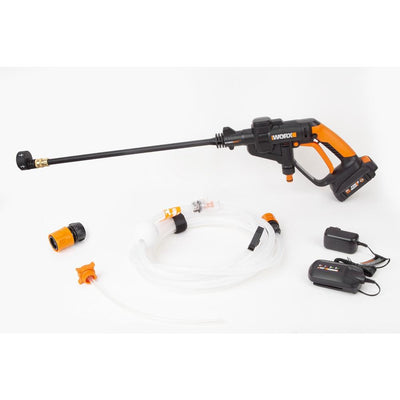 Worx POWER SHARE 20-Volt 320 PSI 0.53 GPM Electric Hydroshot Portable Power Cleaner