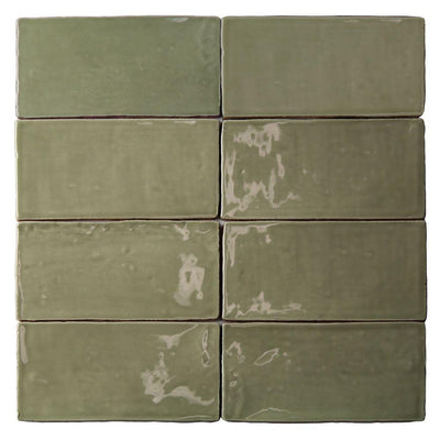 Ivy Hill Tile Catalina Kale 3 in. x 6 in. x 8 mm Polished Ceramic Subway Wall Tile (5.38 sq.ft./case)