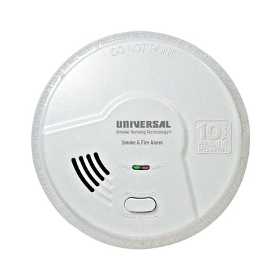 10 Year Sealed, Battery Operated, Dual Sensing 2-In-1 Kitchen Smoke and Fire Detector, Microprocessor Intelligence - Super Arbor