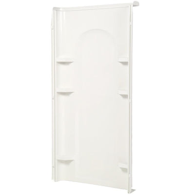 Ensemble 36 in. x 72-1/2 in. 1-Piece Direct-to-Stud Shower Back Wall in White - Super Arbor