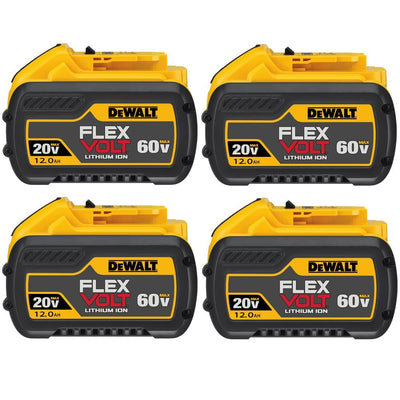 FLEXVOLT 20-Volt/60-Volt MAX 12.0Ah Battery Pack (4-Pack) - Super Arbor