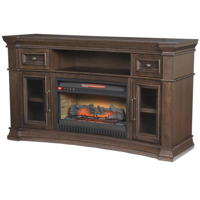 Oak Park 60 in. Freestanding Electric Fireplace TV Stand in Coffee - Super Arbor