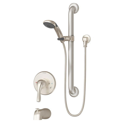 Origins Temptrol Single-Handle 1-Spray Tub and Shower Faucet with Integral Stops in Satin Nickel (Valve Included) - Super Arbor