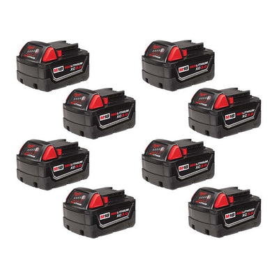 M18 18-Volt Lithium-Ion XC Extended Capacity Battery Pack 3.0Ah (8-Pack) - Super Arbor