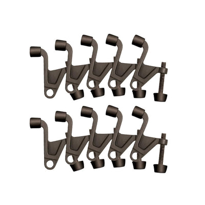 2-1/4 in. x 2-1/8 in. Oil-Rubbed Bronze Jumbo Hinge Pin Door Stop Value Pack (10 per Pack) - Super Arbor
