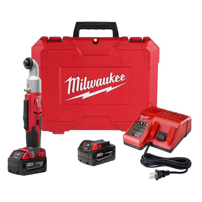 M18 18-Volt Lithium-Ion Cordless 1/4 in. Hex 2-Speed Right Angle Impact Driver W/(2) 3.0Ah Batteries, Charger, Hard Case - Super Arbor