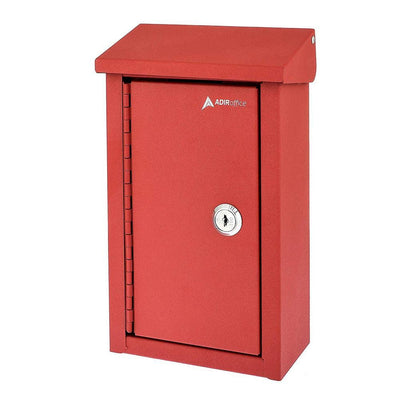 Heavy-Duty Steel Red Outdoor Large Key Drop Box - Super Arbor