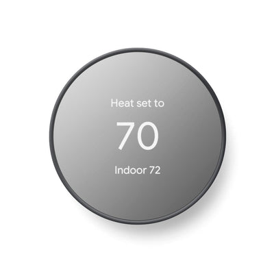 Nest Thermostat - Smart Programmable Wi-Fi Thermostat - Charcoal - Super Arbor