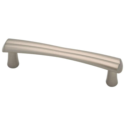 Notched 3 in. (76 mm) Center-to-Center Satin Nickel Drawer Pull - Super Arbor