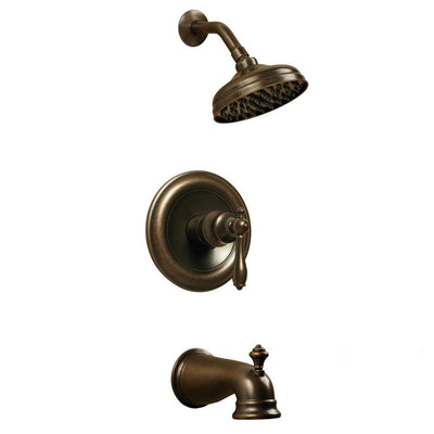 Estates Single-Handle 1-Spray Tub and Shower Faucet in Heritage Bronze (Valve Included) - Super Arbor