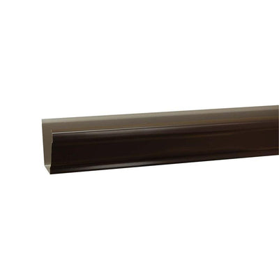 5 in. x 10 ft. K-Style Musket Brown Aluminum Gutter
