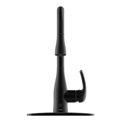 Motion Activated Single-Handle Pull-Down Sprayer Kitchen Faucet in Matte Black - Super Arbor