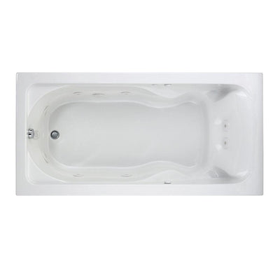 Lifetime Cadet EverClean 72 in. x 36 in. Whirlpool Tub with Reversible Drain in White - Super Arbor