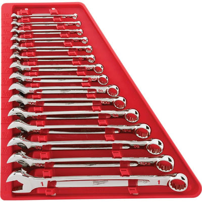Combination SAE Wrench Mechanics Tool Set (15-Piece) - Super Arbor