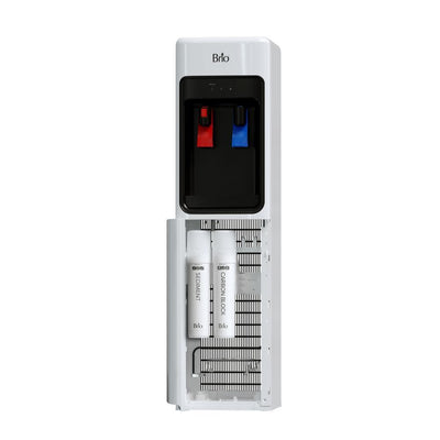 300 Series 2-Stage Slimline Self Cleaning UV Bottleless POU Water Cooler Water Dispenser in White - Super Arbor