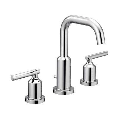 Gibson 8 in. Widespread 2-Handle High-Arc Bathroom Faucet in Chrome (Valve Not Included) - Super Arbor