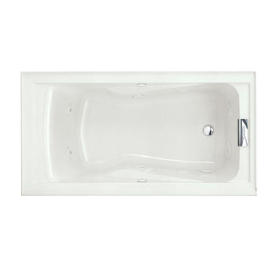 Evolution 60 in. x 32 in. Whirlpool Tub with EverClean in White - Super Arbor