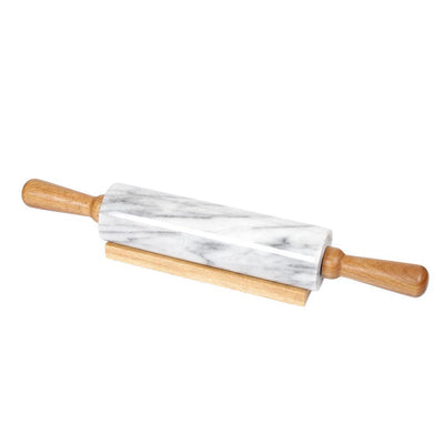 Deluxe Natural White Marble Rolling Pin - Super Arbor