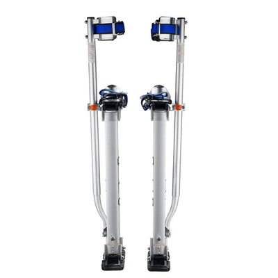 18 in. to 30 in. Adjustable Height Drywall Stilts in Silver - Super Arbor