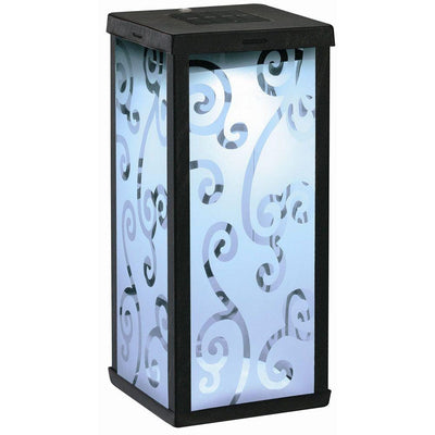 Frosted Scroll Integrated LED Solar Lantern - Super Arbor