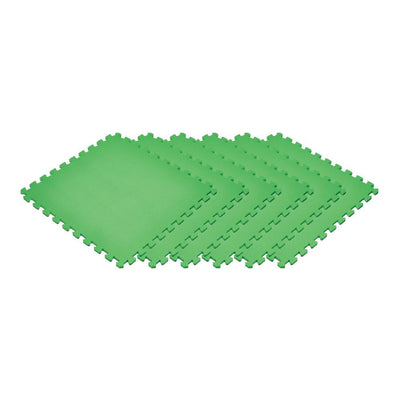 Norsk Green 24 in. x 24 in. EVA Foam Non-Toxic Solid Color Interlocking Tiles (144 sq. ft. - 36 tiles)