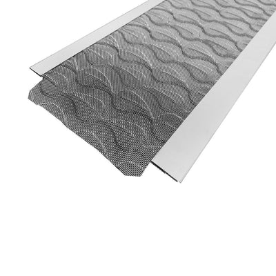 3 ft. L x 5 in. W Flex Fit Aluminum Gutter Guard with Stainless Steel Micro Mesh (25-Pieces Equals 75 ft.) - Super Arbor