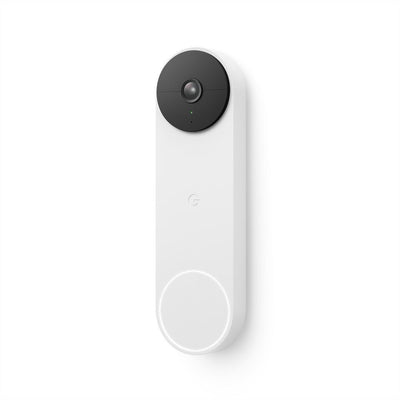 Nest Doorbell (Battery) - Smart Wi-Fi Video Doorbell Camera - Snow - Super Arbor