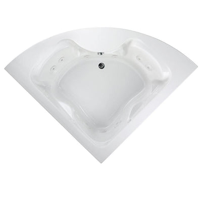Cadet Everclean 85 in. Acrylic Rectangular Drop-in Whirlpool Bathtub in White - Super Arbor