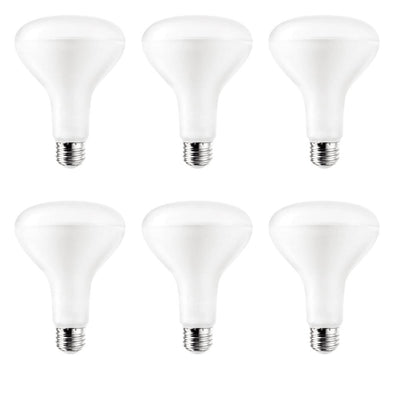 Halco Lighting Technologies Contractor Pack 65-Watt Equivalent 8-Watt BR30 Dimmable LED Soft White 3000K Light Bulb (6-Pack) 82170