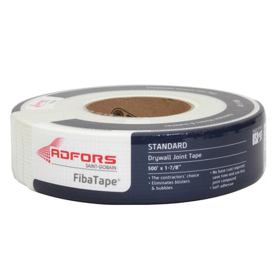 FibaTape Standard White 1-7/8 in. x 500 ft. Self-Adhesive Mesh Drywall Joint Tape - Super Arbor
