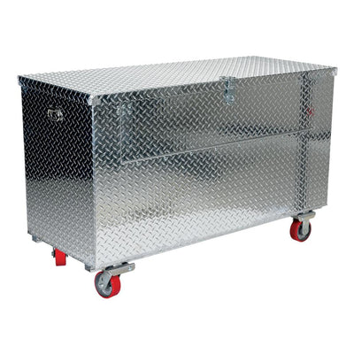 24 in. x 48 in. Aluminum Portable Fold Down Tool Box with Casters - Super Arbor
