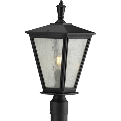 Cardiff Line Voltage 1-Light Black 4x4 Deck Post Light Post Lantern - Super Arbor