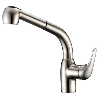 Harbour Single-Handle Pull-Out Sprayer Kitchen Faucet in Brushed Nickel - Super Arbor