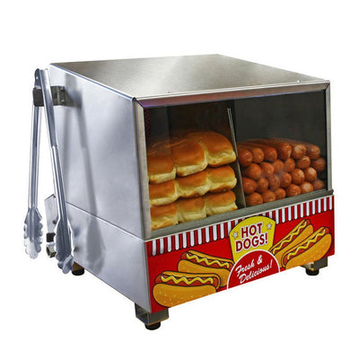 Classic 8 L Stainless Steel Hot Dog Steamer with Temperature Control - Super Arbor