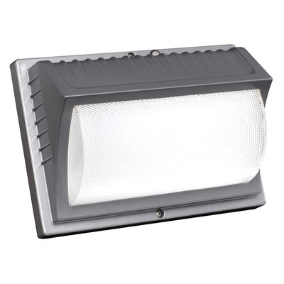 42-Watt Titanium Gray Integrated LED Outdoor Wall Pack Light, 4000L
