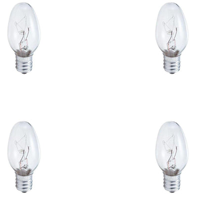 Philips 7-Watt C7 Incandescent Night-Light Replacement Light Bulb (4-Pack) - Super Arbor