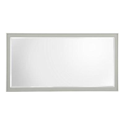 60 in. W x 31 in. H Framed Rectangular  Bathroom Vanity Mirror in Grey - Super Arbor