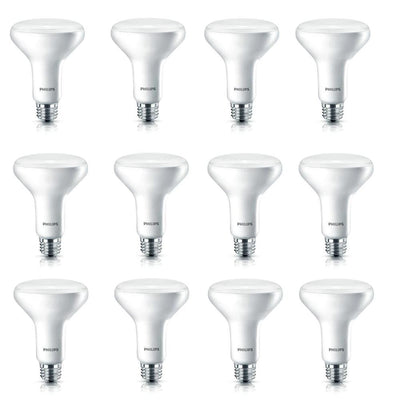 Philips 65W Equivalent Daylight BR30 Dimmable LED Flood Light Bulb (12-Pack) - Super Arbor