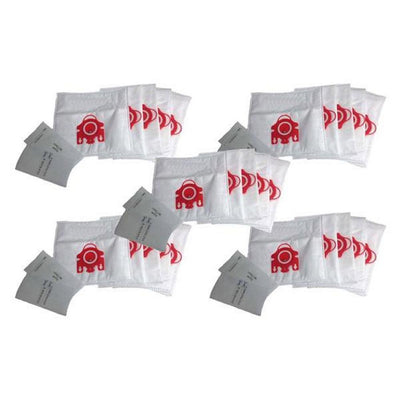 FJM Deluxe Cloth Bags and 10 Filters Replacement for Miele, Compatible with Part 7291640 (25-Pack) - Super Arbor