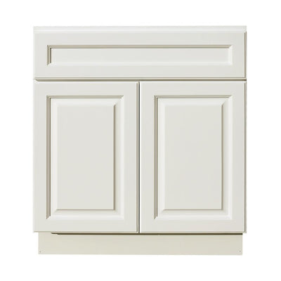 42 in. W x 21 in. D x 34.5 in. H Ready to Assemble Vanity Cabinet with 2-Doors Classic White - Super Arbor