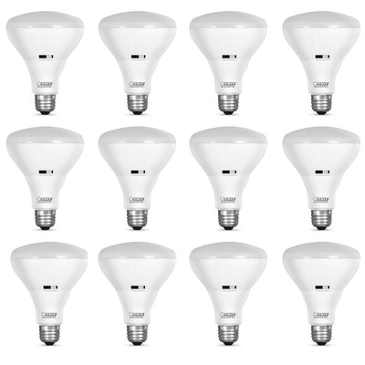 Feit Electric 65-Watt Equivalent Soft White/Cool White/Daylight BR30 IntelliBulb LED Color Choice Light Bulb (12-Pack) - Super Arbor
