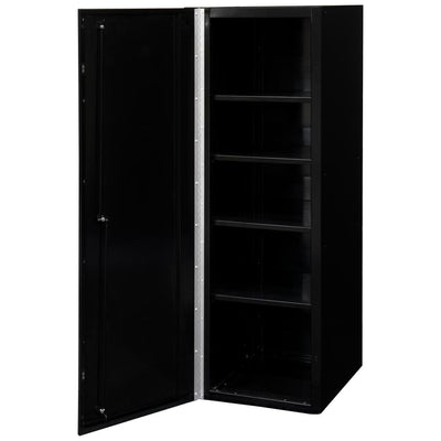 DX 19 in. 4-Shelf Side Locker Tool Chest in Black with Blue Handle - Super Arbor