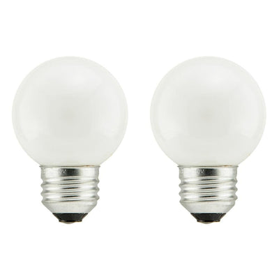 Sylvania 40-Watt Double Life G16.5 Incandescent Light Bulb (2-Pack) - Super Arbor