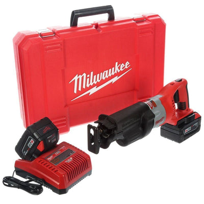 M28 28-Volt Lithium-Ion SAWZALL Cordless Reciprocating Saw Kit w/(2) 3.0Ah Batteries, Charger, Hard Case - Super Arbor