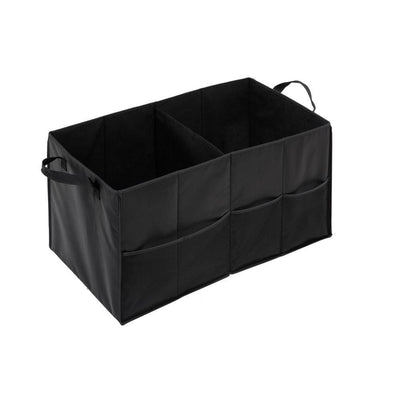 2-Compartment Black Folding Trunk Small Parts Organizer - Super Arbor