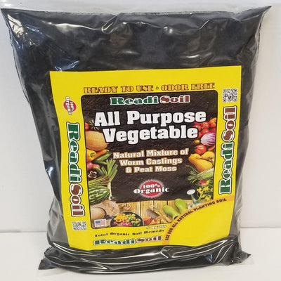 Readi Soil 8 Qt. 100% Organic Worm Castings All Purpose Vegetable Blend - Super Arbor