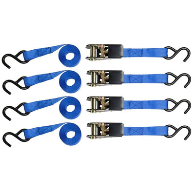 1 in. x 10 ft. Ratchet Strap (4-Pack)
