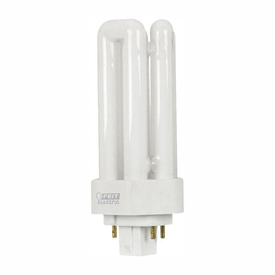 75W Equiv PL CFLNI Triple Tube 4-Pin Plug-in GX24Q-2 Base Compact Fluorescent CFL Light Bulb Bright White 3500K(50-Pack) - Super Arbor